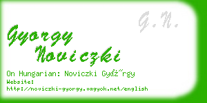 gyorgy noviczki business card